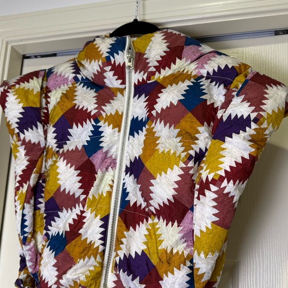 Isabel Marant Rare Multicolor Hoodia Cropped Puffer Vest Hooded Women’s One Size - Picture 11 of 16